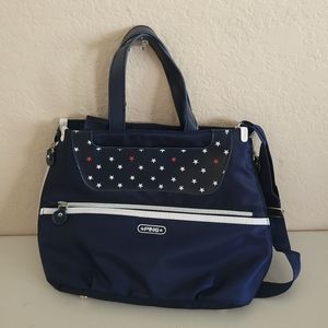 NWOT Ping Navy Shoulder length handbag